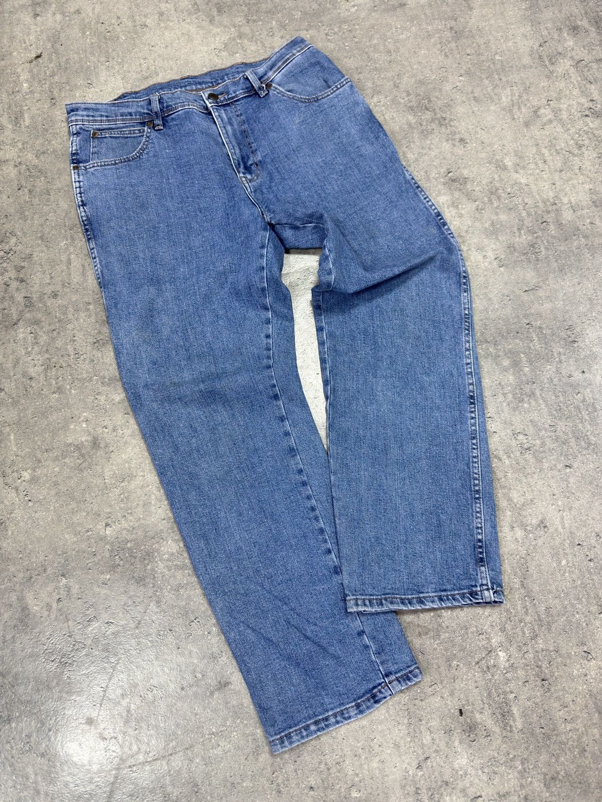 Vintage × Wrangler 🚨SICK Vintage Washed Black Wrangler Jeans Denim Size US 32 / EU 48 - 1 Thumbnail