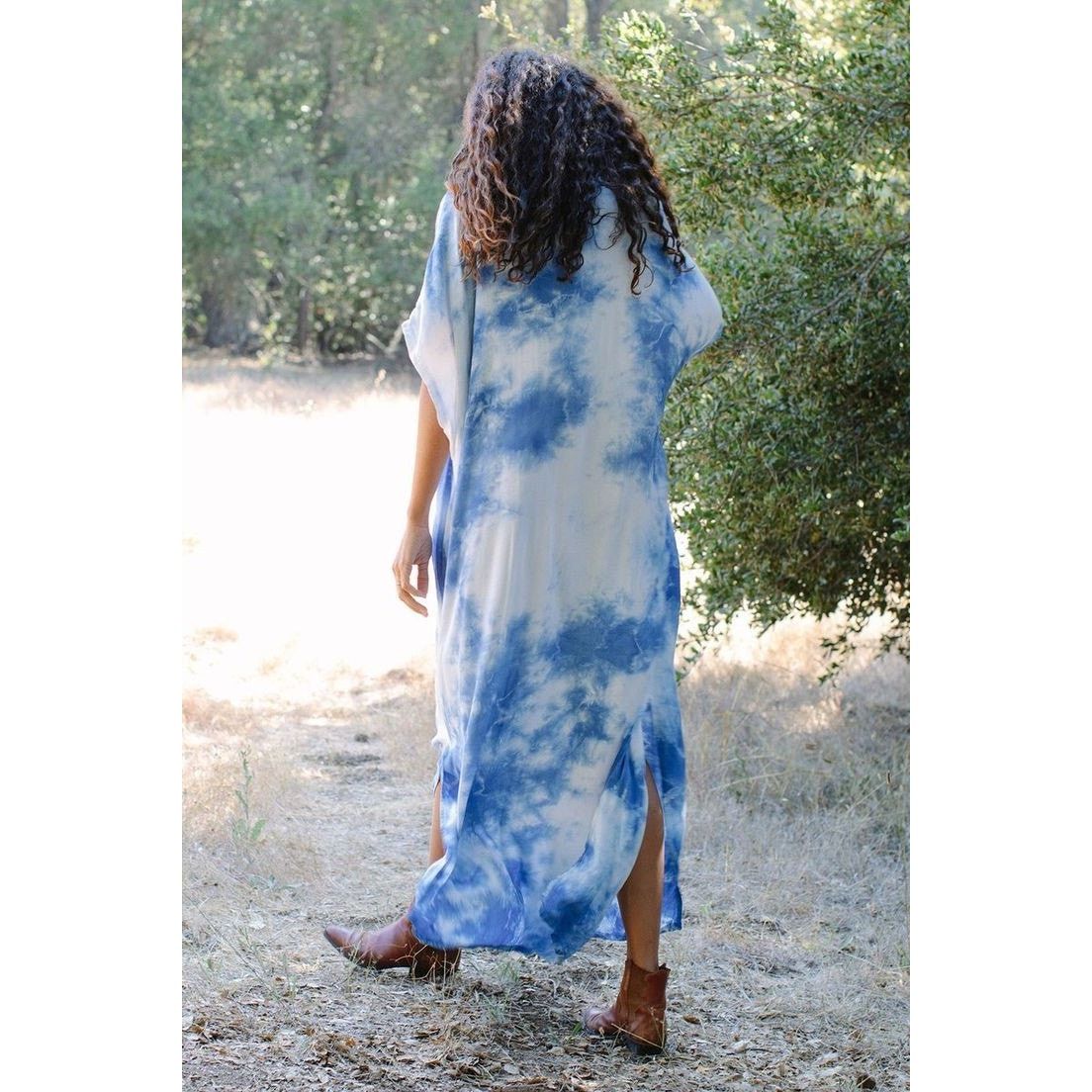 Rachel Pally New Rachel Pally Tie Dye Rae Dress Maxi Caftan $298 SMALL Size S / US 4 / IT 40 - 4 Thumbnail