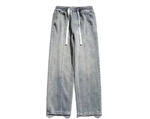 VIBE Retro heavy industry old washed jeans hip-hop wide-leg pants Size US 32 / EU 48 - 2 Thumbnail