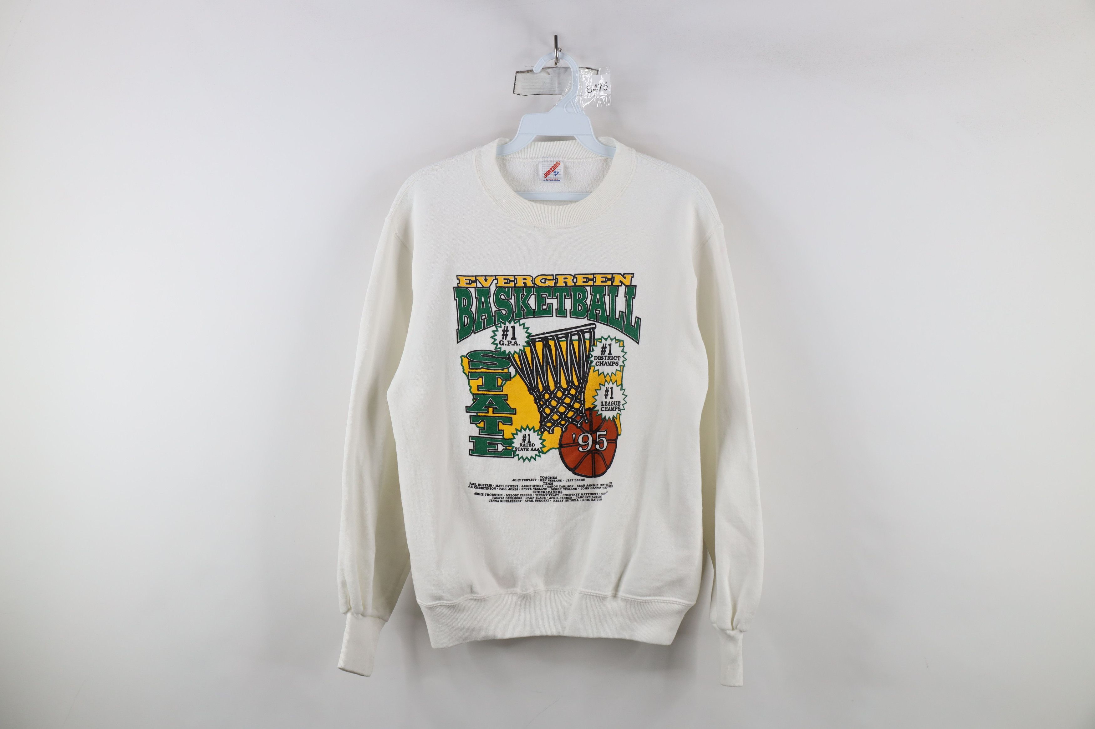 Vintage Vintage 90s Evergreen Basketball Crewneck Sweatshirt USA Size US M / EU 48-50 / 2 - 1 Thumbnail