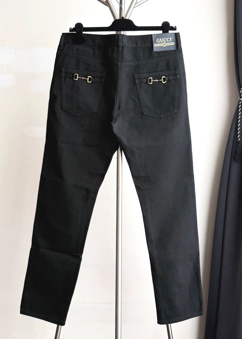 Gucci Gucci Metal logo casual pants Size US 34 / EU 50 - 1 Thumbnail