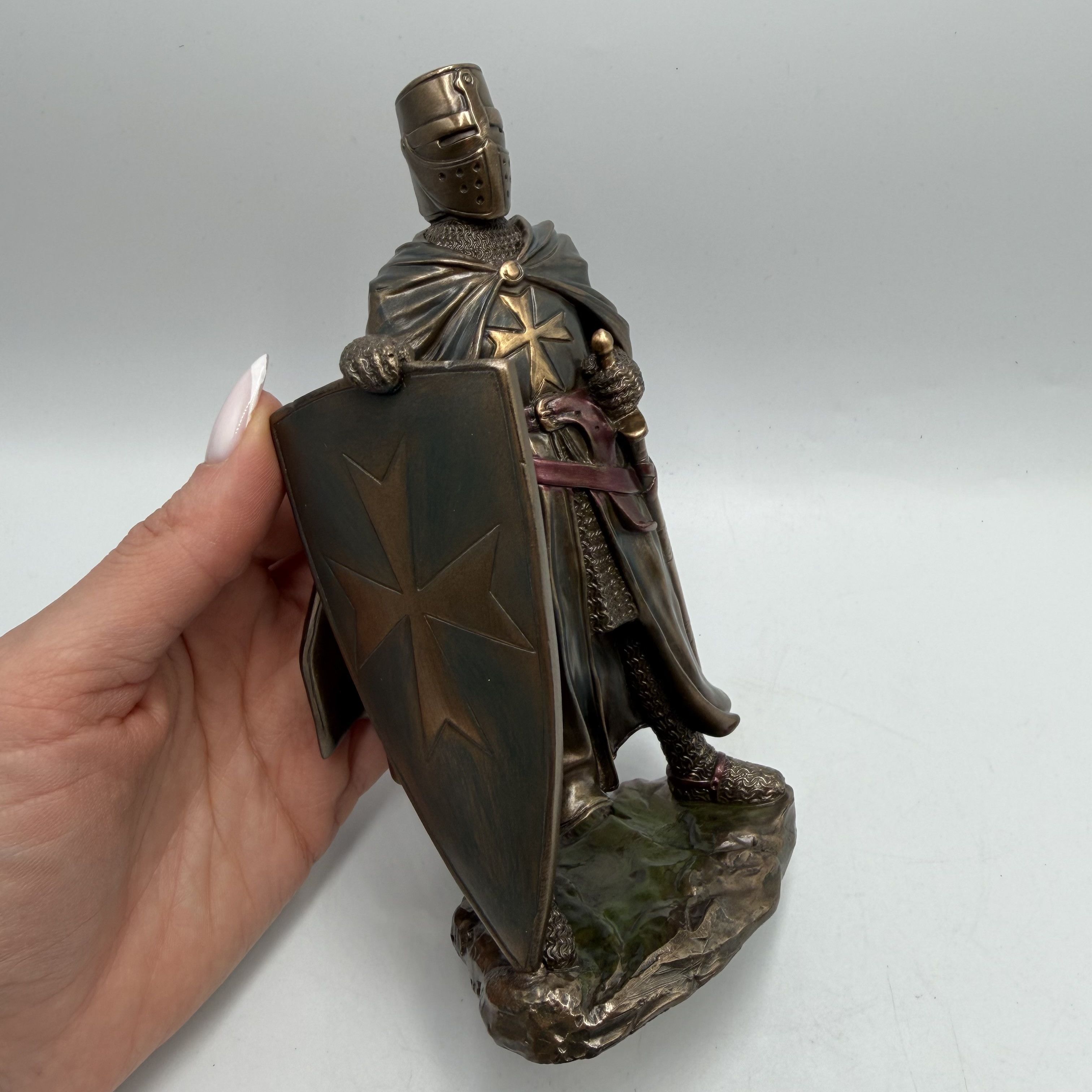 Other Crusader Knight Statue Bronze Finish Templar Figurine Size ONE SIZE - 7 Thumbnail
