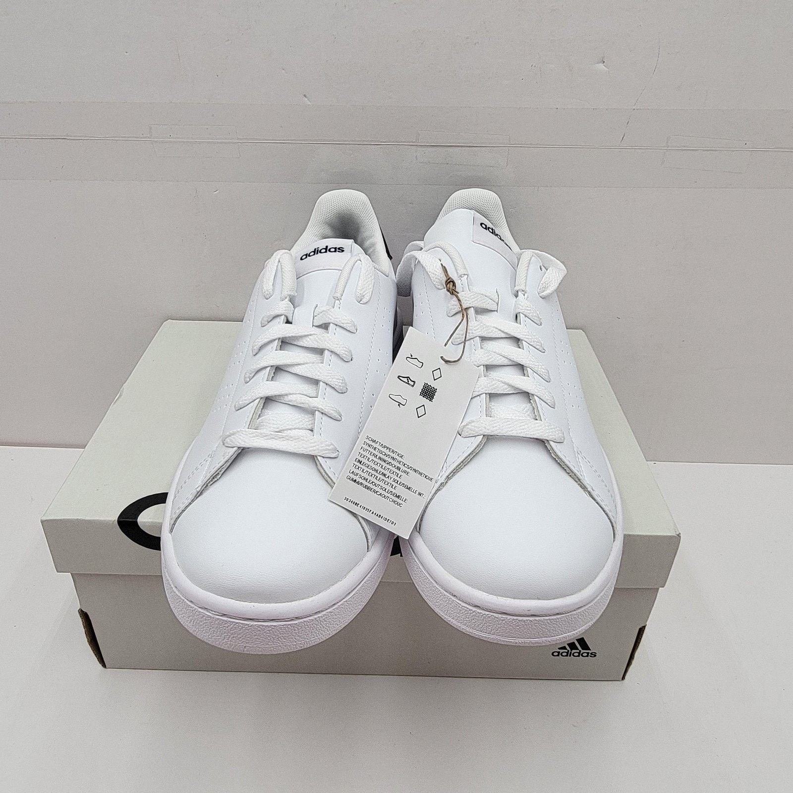 Adidas Adidas Advantage Mens Size 8.5 White Black Cloudfoam Comfort Size US 8.5 / EU 41-42 - 3 Thumbnail