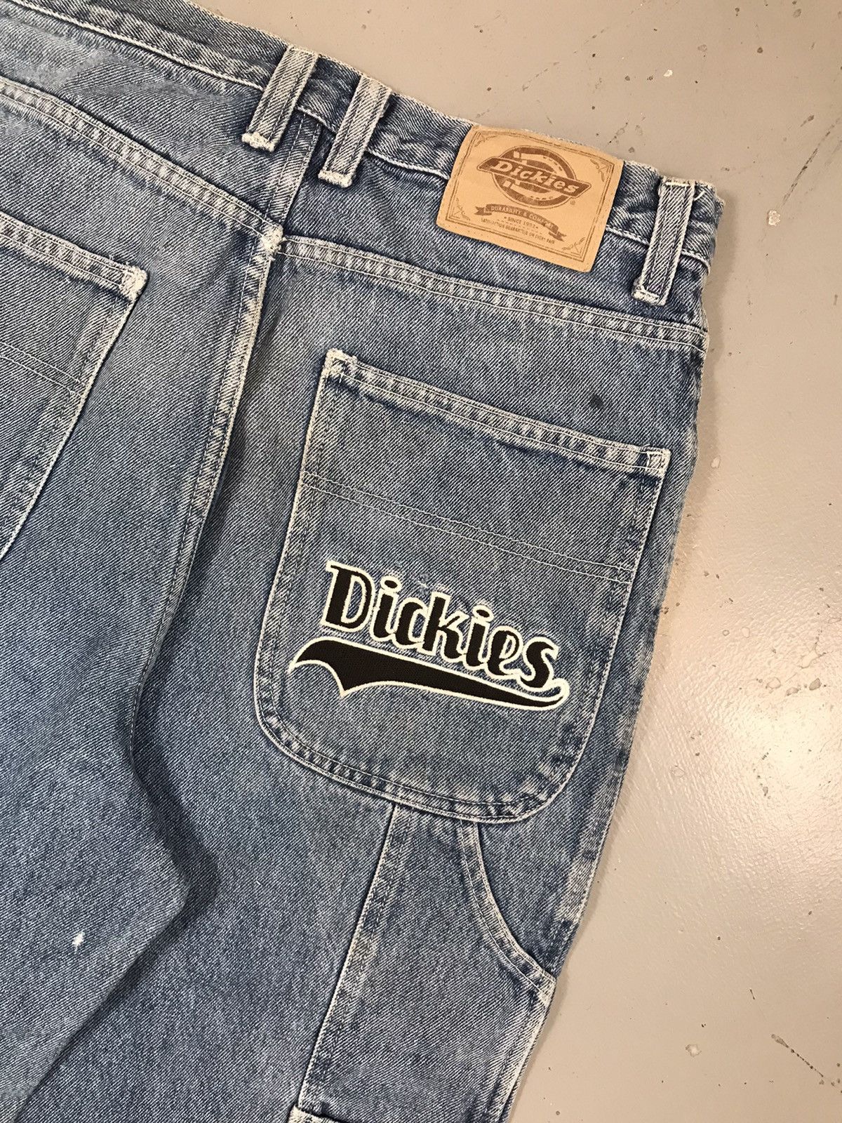 Dickies × Vintage Vintage Dickies big baddy embroidered denim Size US 31 - 11 Thumbnail