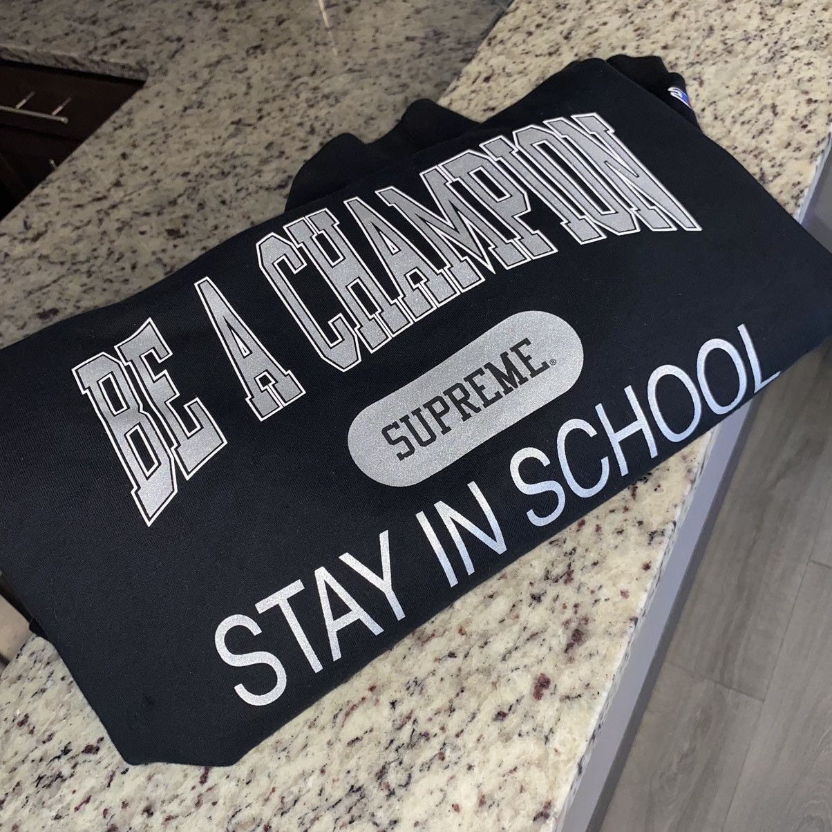 Champion × Supreme Supreme Stay In School Crewneck Size US L / EU 52-54 / 3 - 3 Thumbnail