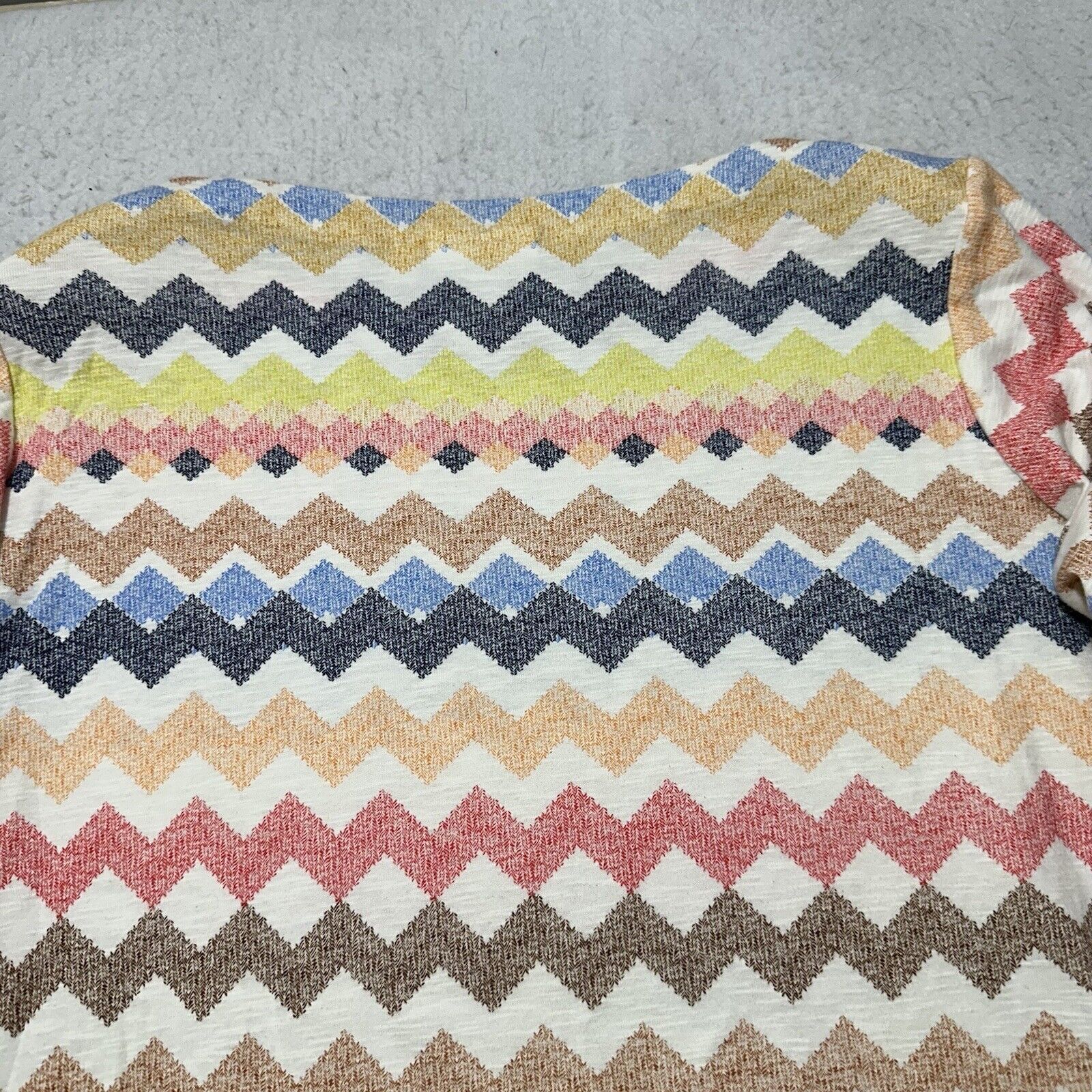 Other Rafaella 1X Chevron Striped Lightweight Sweater Knit Top Size XL / US 12-14 / IT 48-50 - 11 Thumbnail