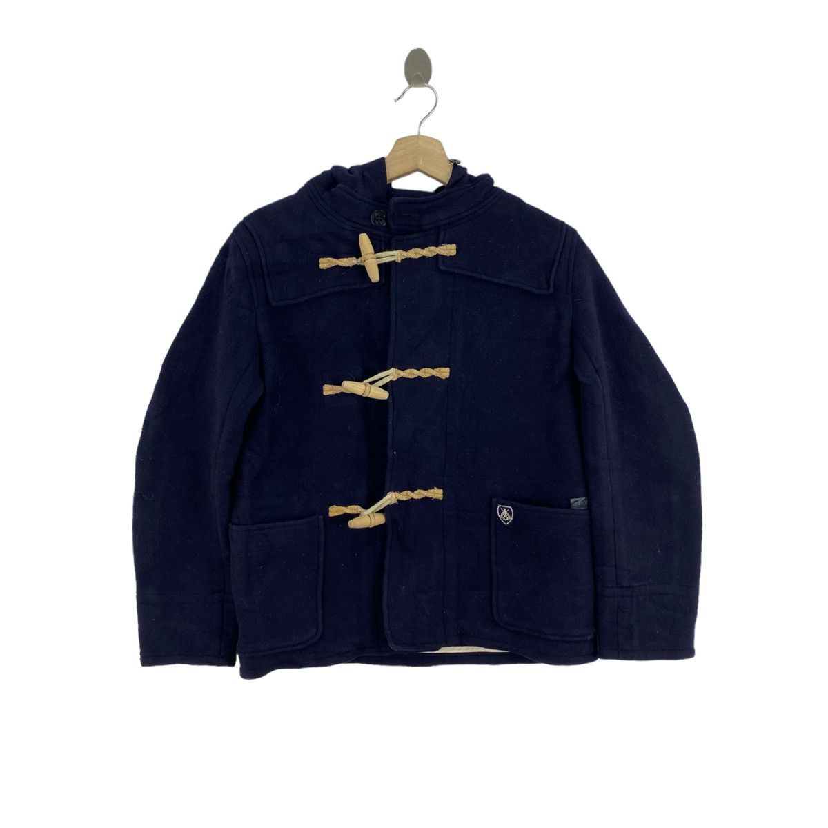 Orcival ORCIVAL FRANCE Duffle Wool Navy Coat Size US M / EU 48-50 / 2 - 1 Thumbnail