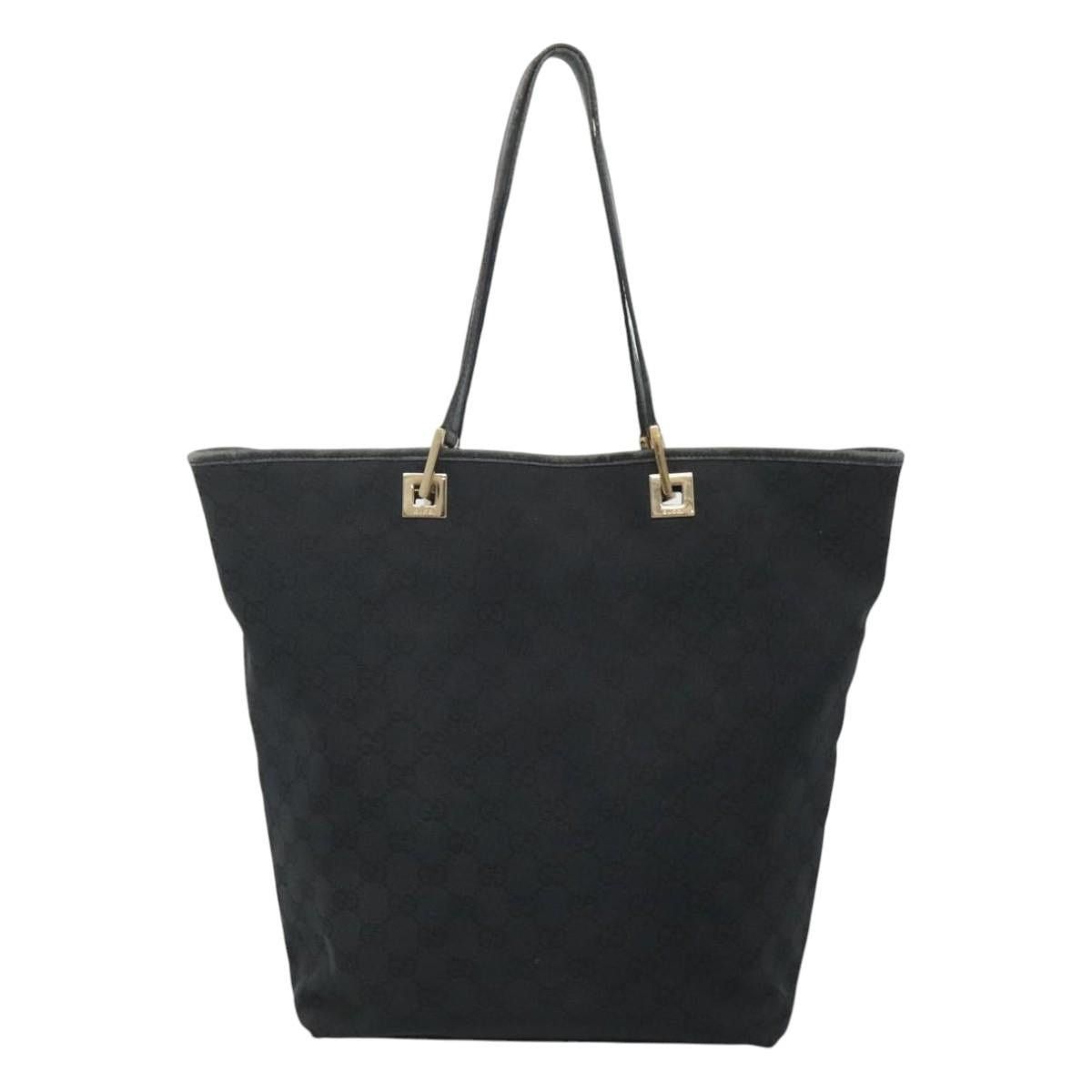 Gucci GUCCI GG Canvas Tote Bag Black Gold 002 1098 002 1098 Size ONE SIZE - 3 Thumbnail