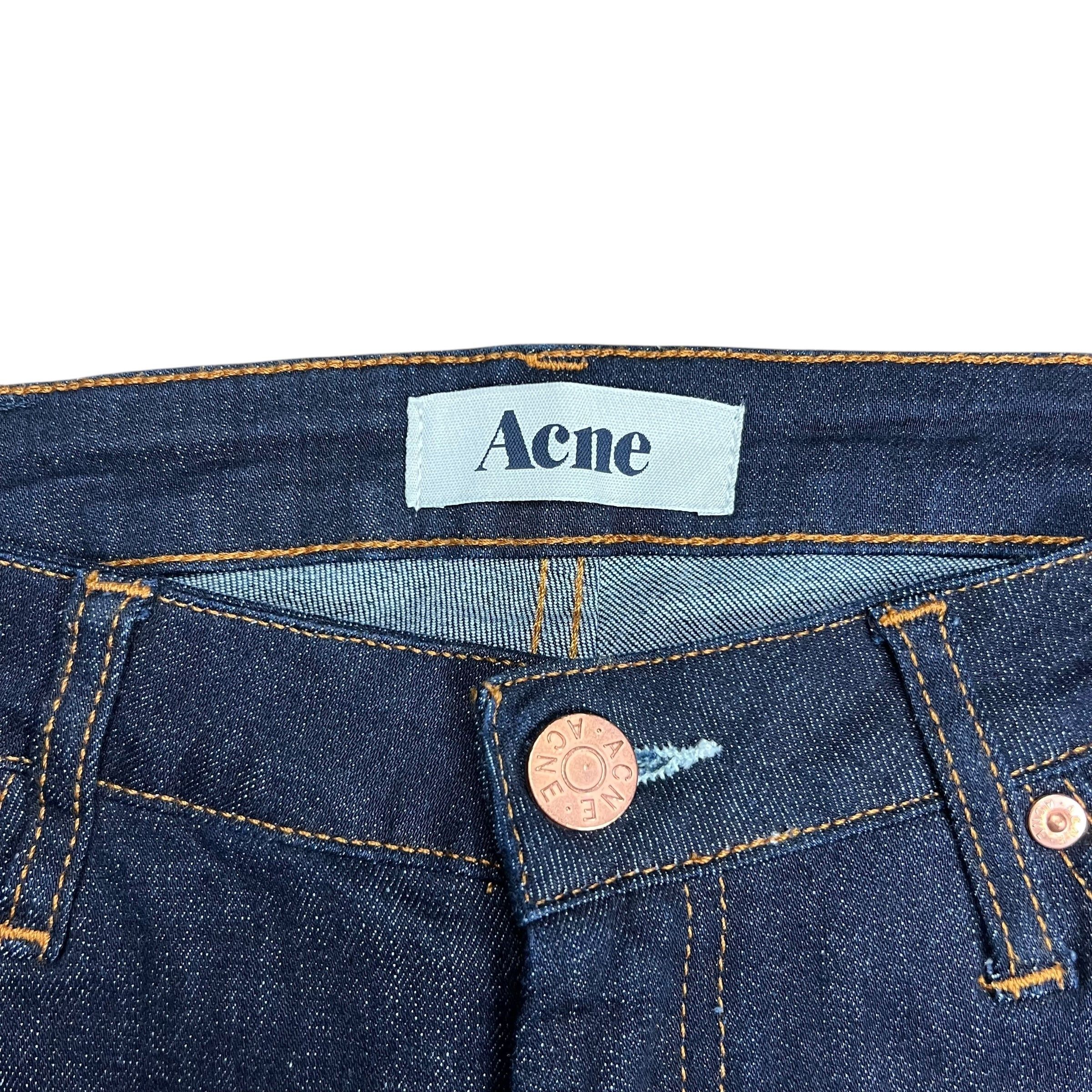Acne Studios Acne Studios Dark Blue Skinny Jeans - 26” Size 26" / US 2 / IT 38 - 4 Thumbnail