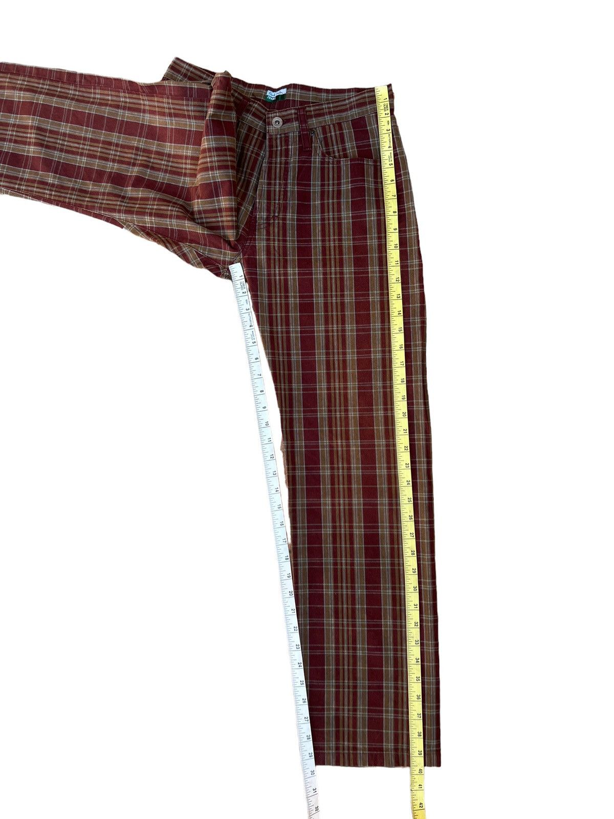 Paul Smith Vintage Paul Smith Jeans Made in Japan Waxed Plaid Pant Size US 29 - 4 Thumbnail