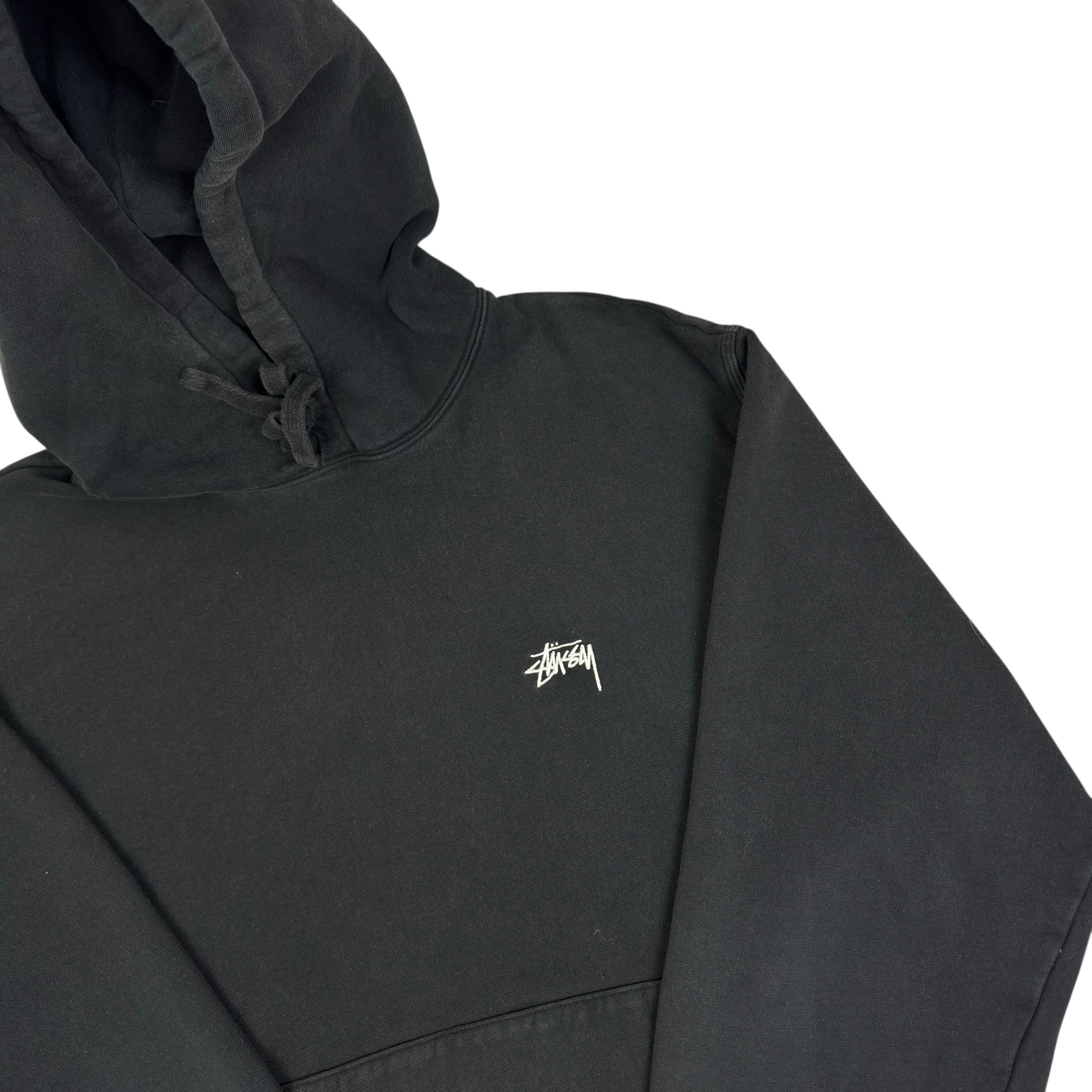 Stussy Stüssy Men's Black Cotton Fleece Lined Pullover Hoodie Large Size US L / EU 52-54 / 3 - 3 Thumbnail