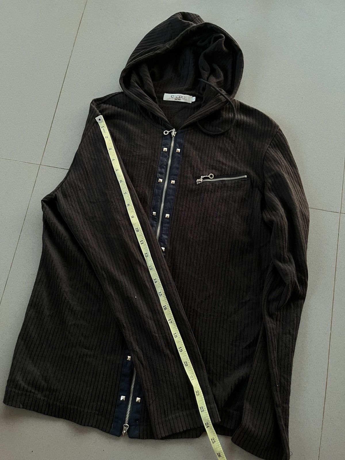 Isamu Katayama Backlash JAPANESE 2000’s E’SOPO STUDDED ZIPP HOODIE VKEI PUNK GOTHIC Size US L / EU 52-54 / 3 - 7 Thumbnail