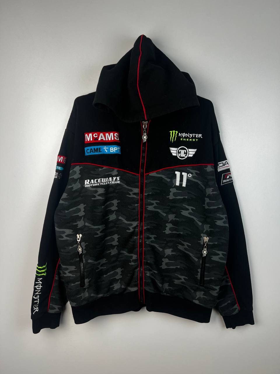 Vintage Monster Energy racing zip hoodie size L Size US L / EU 52-54 / 3 - 1 Thumbnail