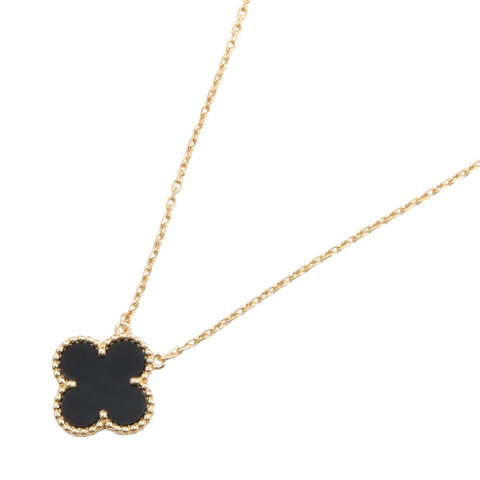 Van Cleef & Arpels Van Cleef Arpels Alhambra Necklace Onyx K18 (Yellow Gold) Black Size ONE SIZE - 1 Thumbnail
