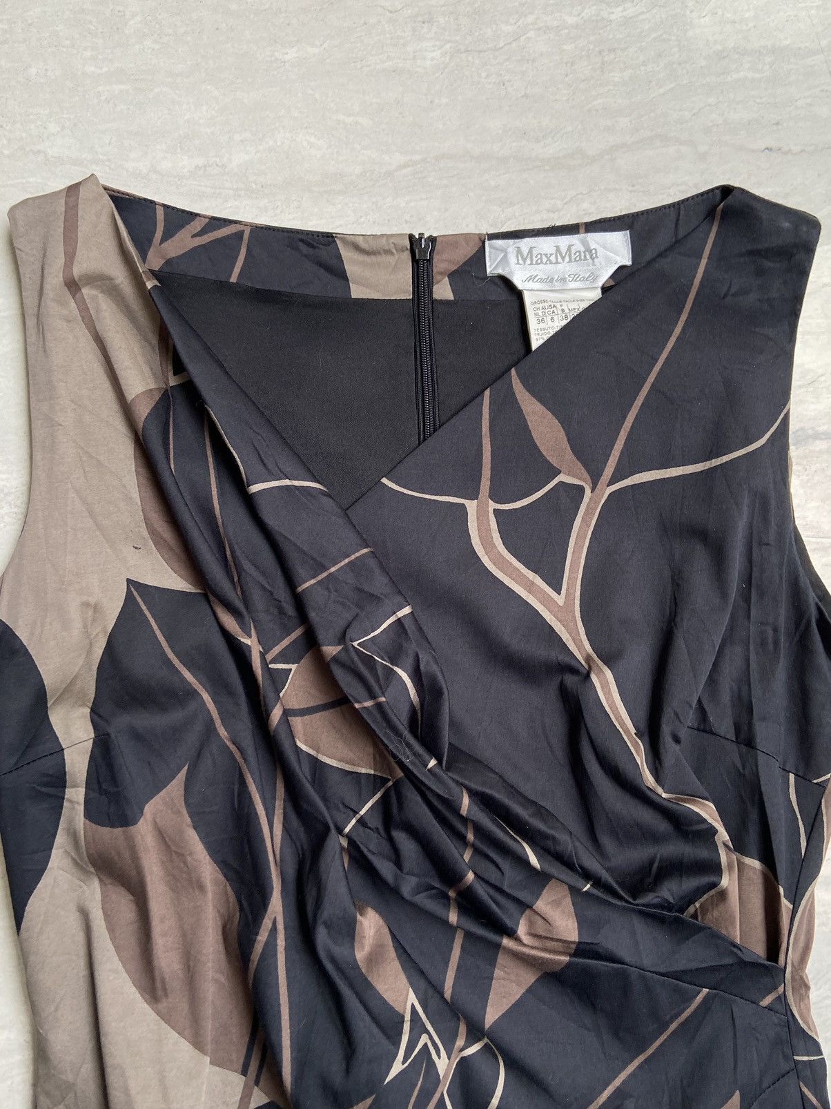 Max Mara MAX MARA Patterned Dress Size XXS / US 00 / IT 34 - 4 Thumbnail