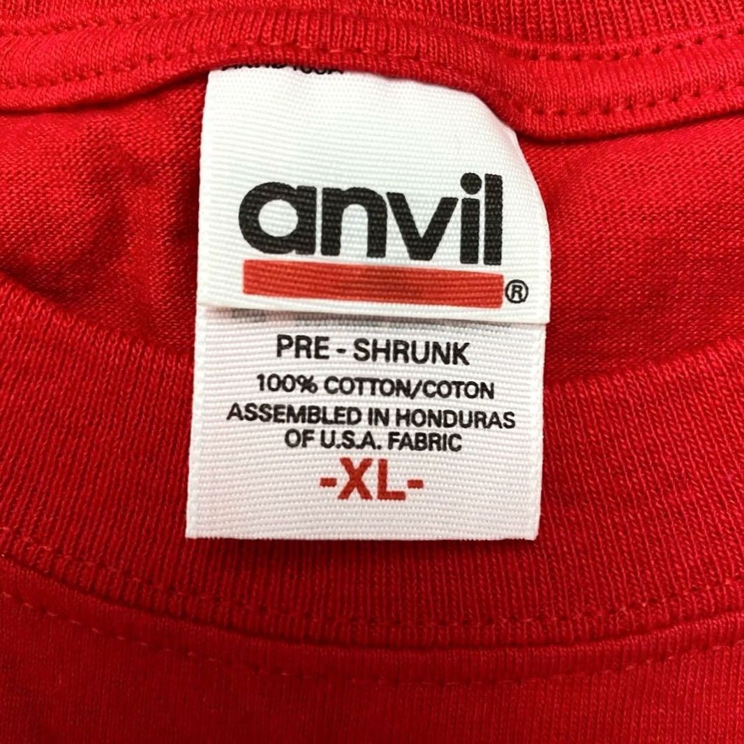 Anvil VINTAGE Anvil Knitwear T-Shirt Mens XL Red 2005 Sting Broken Music Minimalist NWOT Mens Size US XL / EU 56 / 4 - 4 Thumbnail