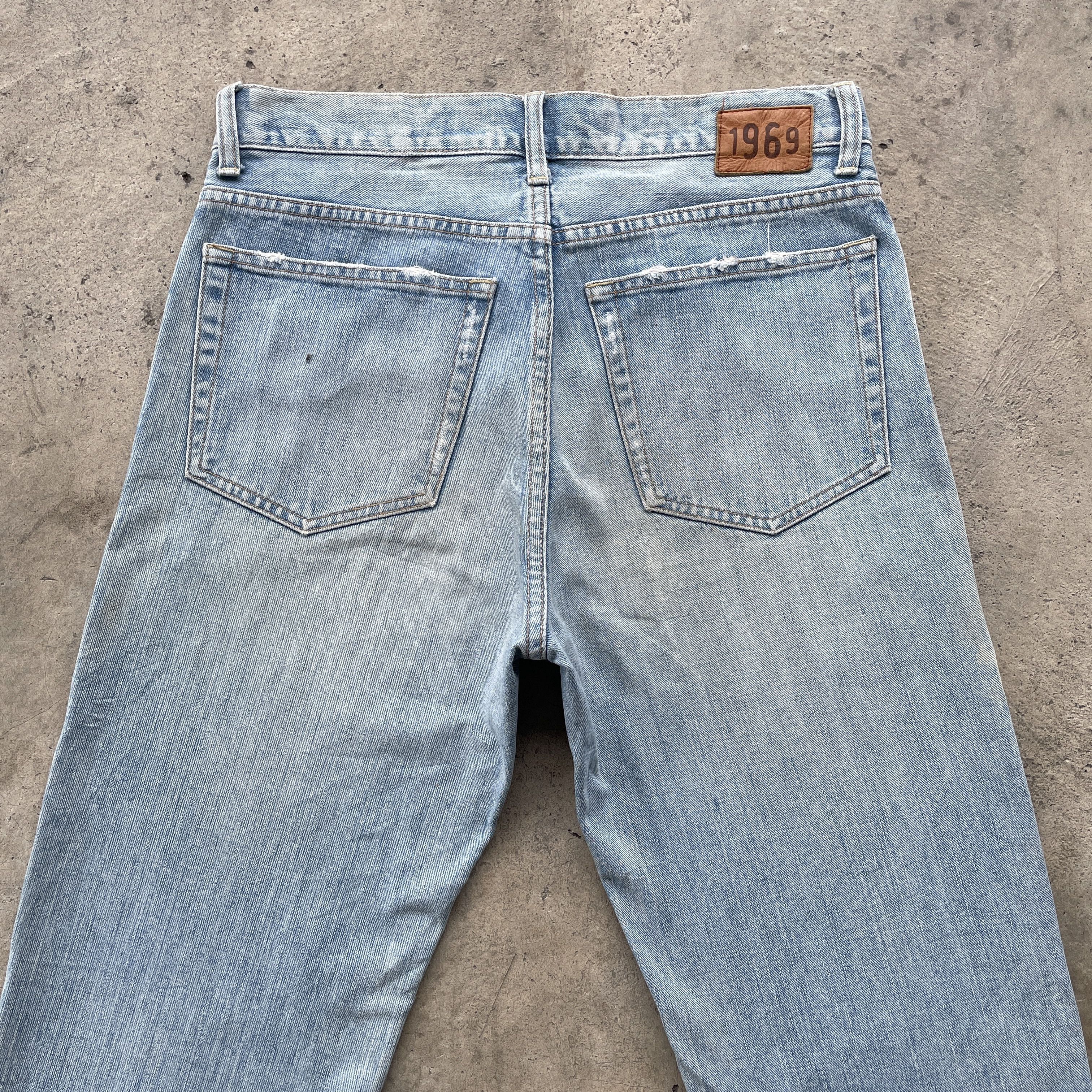 Gap × Jean W32x31.5💥 Vintage 1969 Gap Denim Faded Jeans Pants Size US 32 / EU 48 - 12 Thumbnail