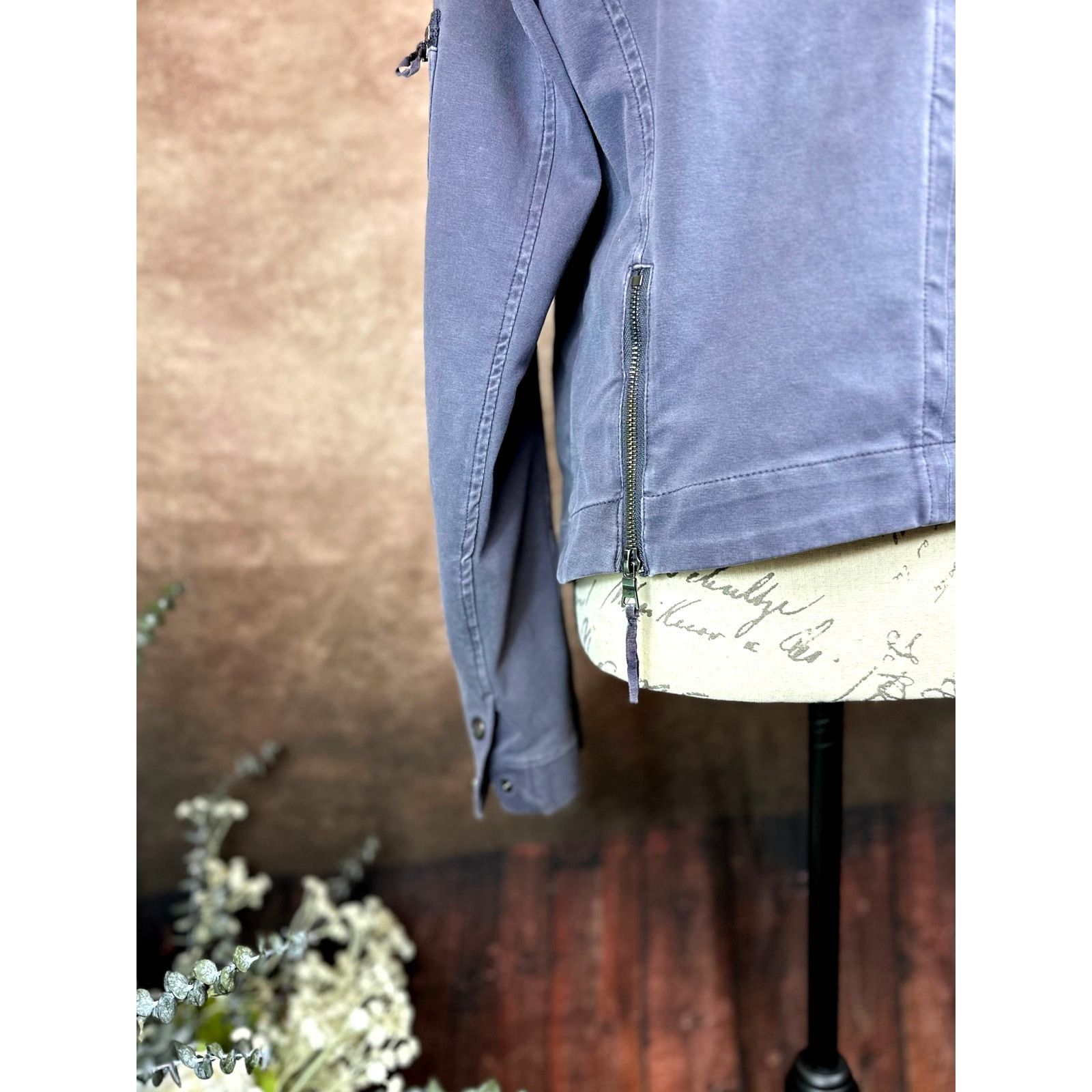 Other Peyton Jensen Moto Jacket with Zippers- Grey - size L Size L / US 10 / IT 46 - 6 Thumbnail