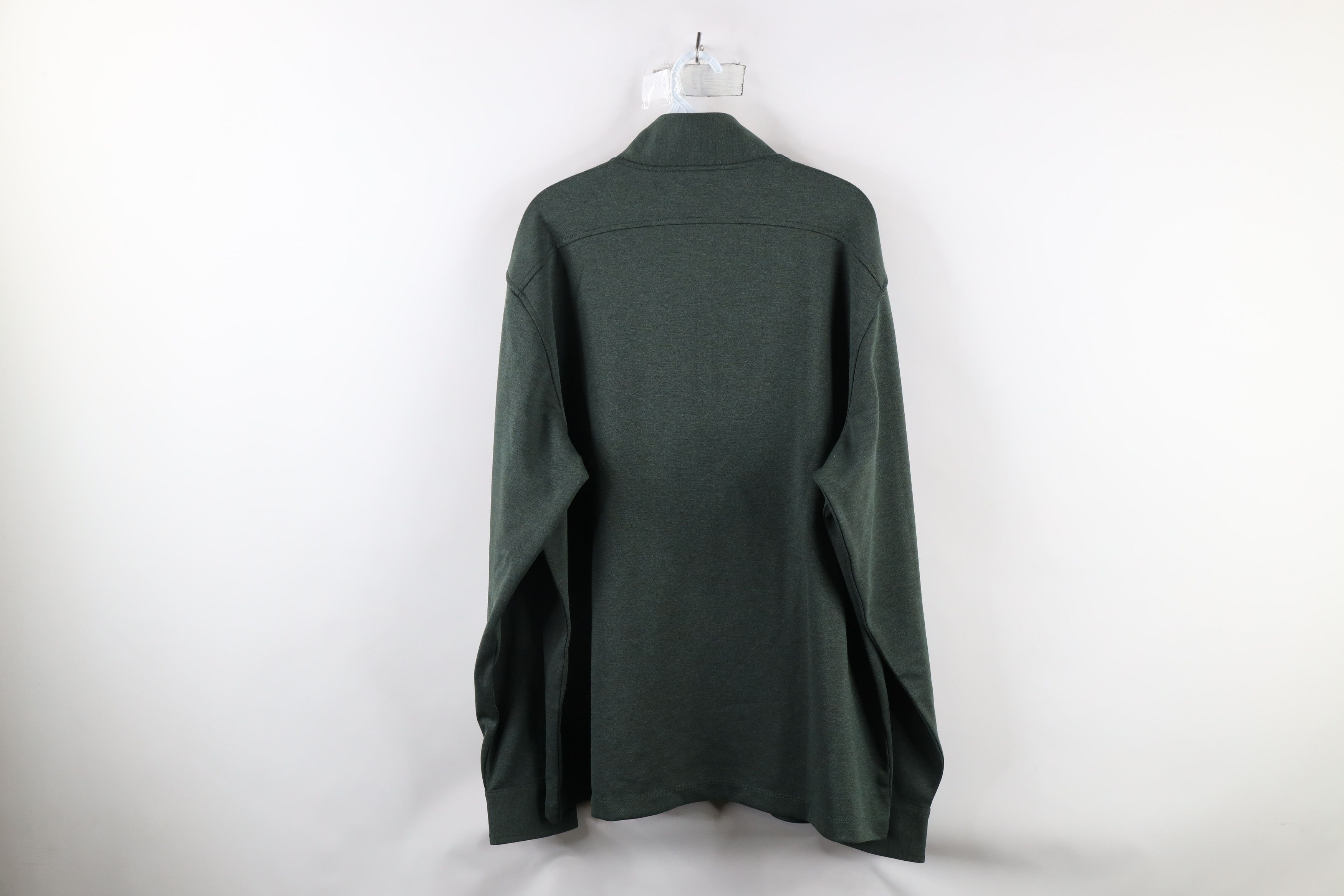 Brooks Brothers × Vintage Brooks Brothers Rayon Blend Knit Henley Sweater Green Size US XL / EU 56 / 4 - 8 Thumbnail