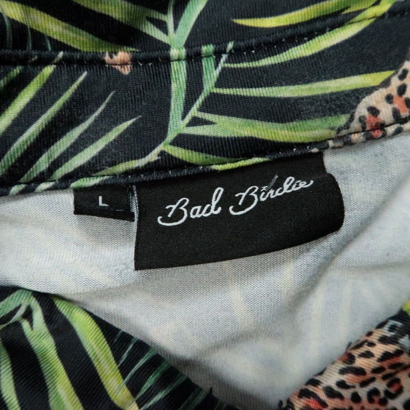 Vintage Bad Birdie Polo Shirt Mens L Green Black Short Sleeve Animal Print 90s? Size US L / EU 52-54 / 3 - 3 Thumbnail