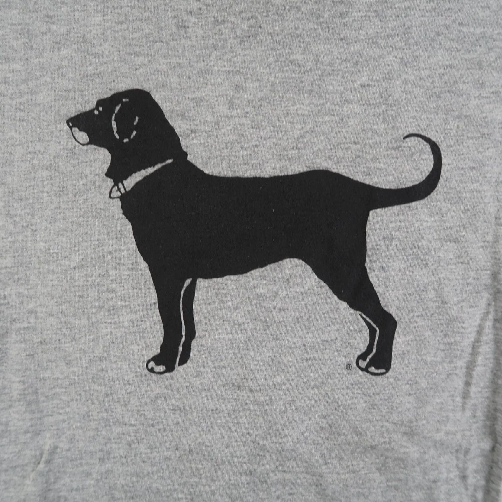Vintage VINTAGE The Black Dog Mens L T Shirt Gray Martha's Vineyard Short Sleeve 2004 Crew Neck Dog Logo Graphic Print Cotton Knit Size US L / EU 52-54 / 3 - 3 Thumbnail