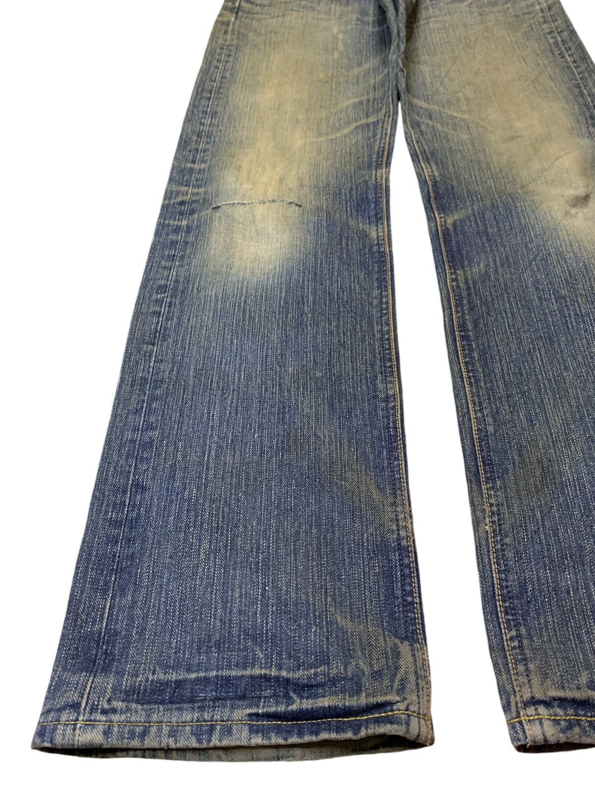 Lee Vintage Japanese Lee Mud Wash Distressed Baggy Jeans Size US 31 - 6 Thumbnail