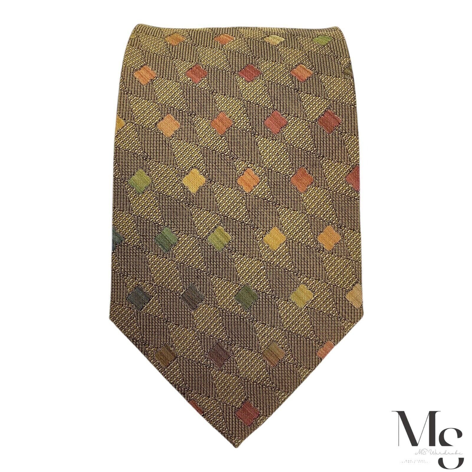 Missoni MISSONI Green Geometric Luxury Silk Tie Made In Italy W: 3.7 Size ONE SIZE - 3 Thumbnail