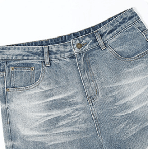 Japanese Brand × Jean American style ice blue washed men's straight baggy jeans Size US 32 / EU 48 - 4 Thumbnail