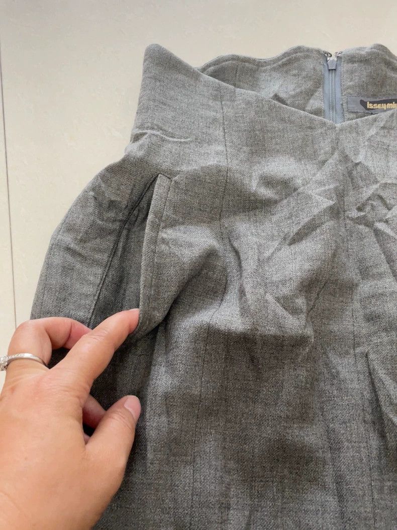 Issey Miyake issey miyake size:s Light grey straight skirt 2505-Nextarr Size 31" - 8 Thumbnail
