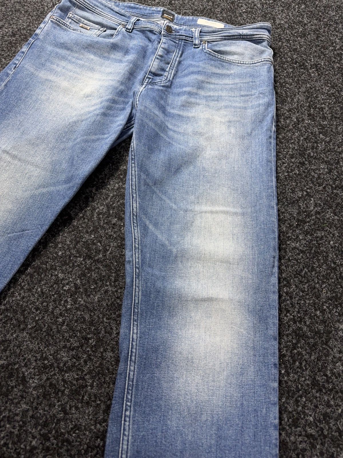 Hugo Boss 00s Hugo Boss Orange Distressed 040 Taber Tapered Jeans W36 Size US 36 / EU 52 - 6 Thumbnail