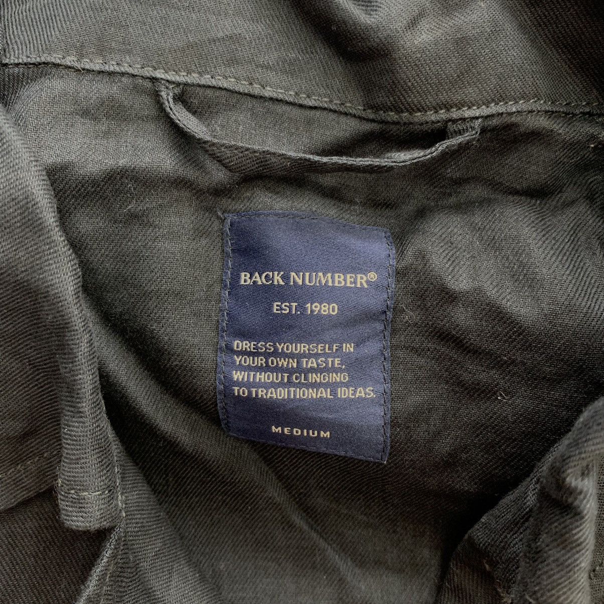 Japanese Brand BACK NUMBER Japan Brand Button Up Black Denim Jeans Coat Size US M / EU 48-50 / 2 - 5 Thumbnail