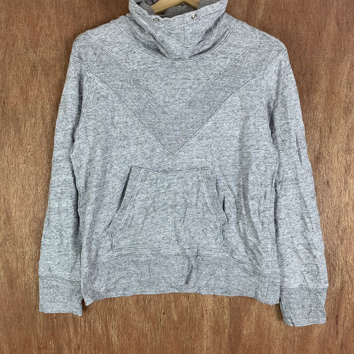 Uniqlo × Vintage Uniqlo Vintage Sweatshirt Hoodie plain Grey #K01532 Size US M / EU 48-50 / 2 - 8 Thumbnail
