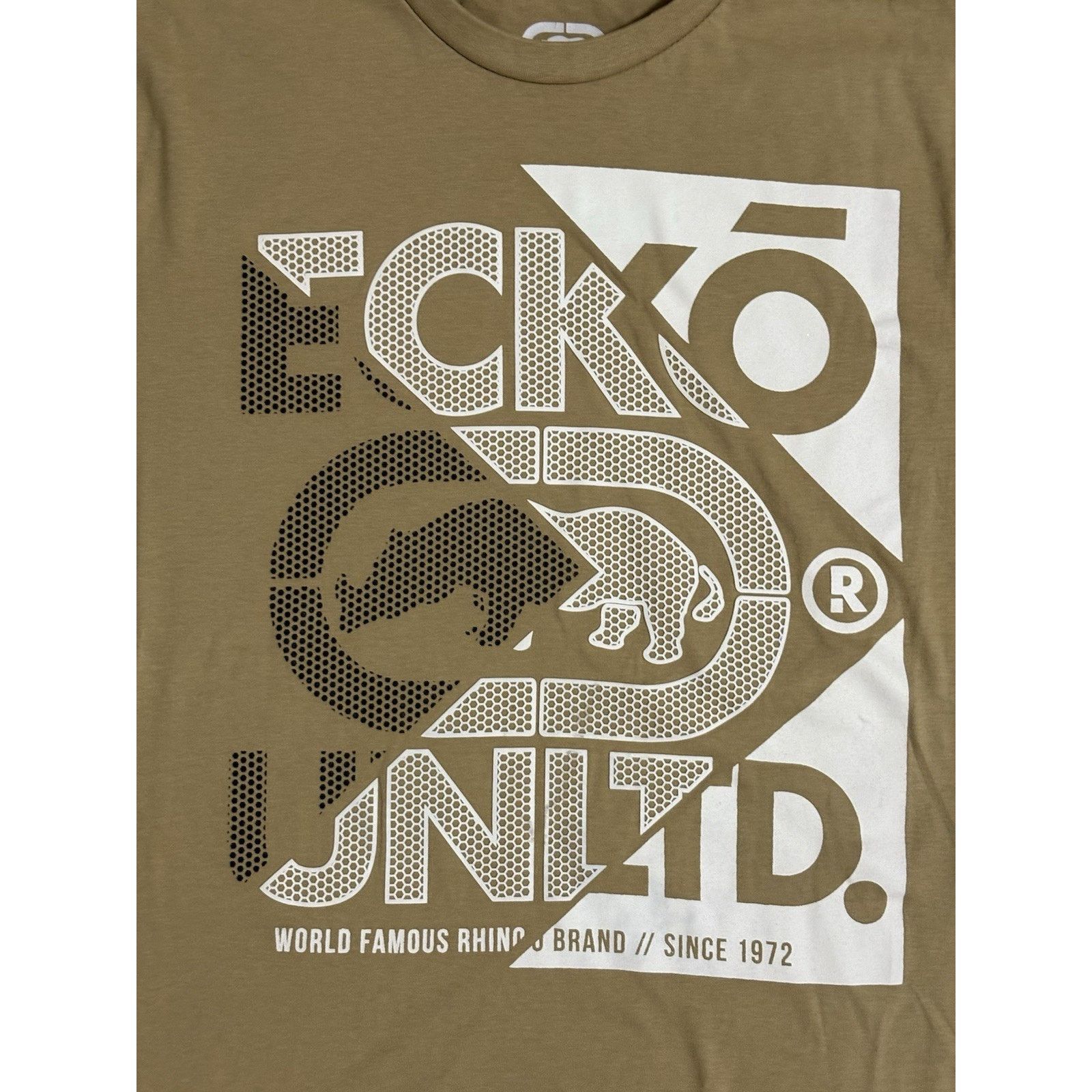 Ecko Unltd. Ecko Unltd Beige Logo Shirt Y2K Skater Retro - Men’s Large Size US L / EU 52-54 / 3 - 2 Thumbnail