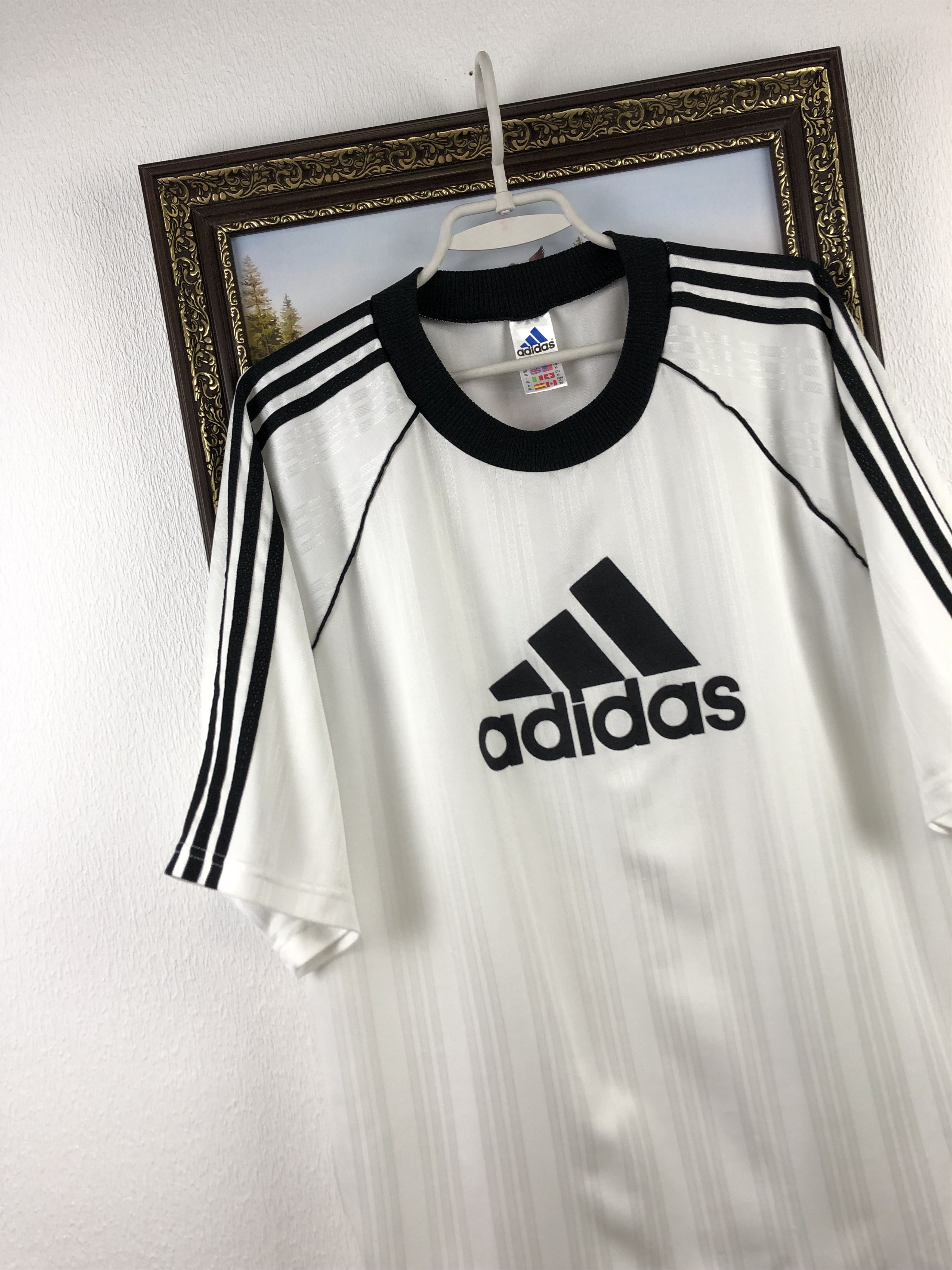 Adidas Vintage Football Template Shirt Soccer Jersey Big Logo Rare Size US XL / EU 56 / 4 - 3 Thumbnail
