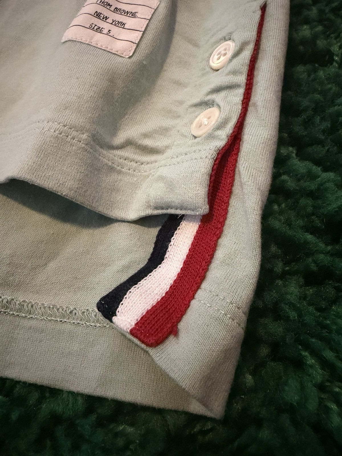 Thom Browne Thom Browne Seafoam Green Pocket Tee Sz. 5 Size US XXL / EU 58 / 5 - 3 Thumbnail