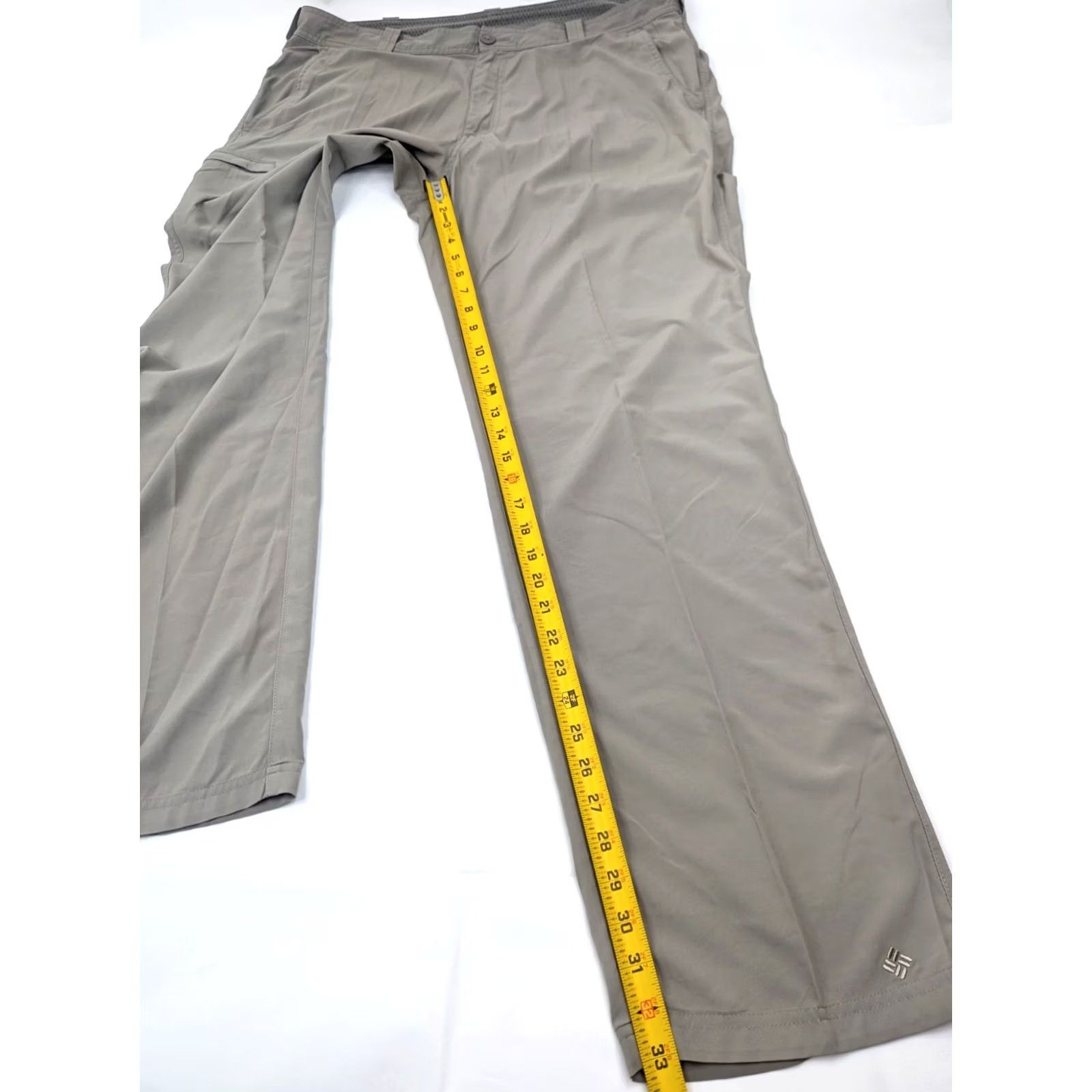Vintage Columbia Omni-Shield Advanced Repellency Lightweight Pants Men 40x33 Lightweight Hiking Straight Leg Beig e 5-Pocket Design Size US 40 / EU 56 - 3 Thumbnail