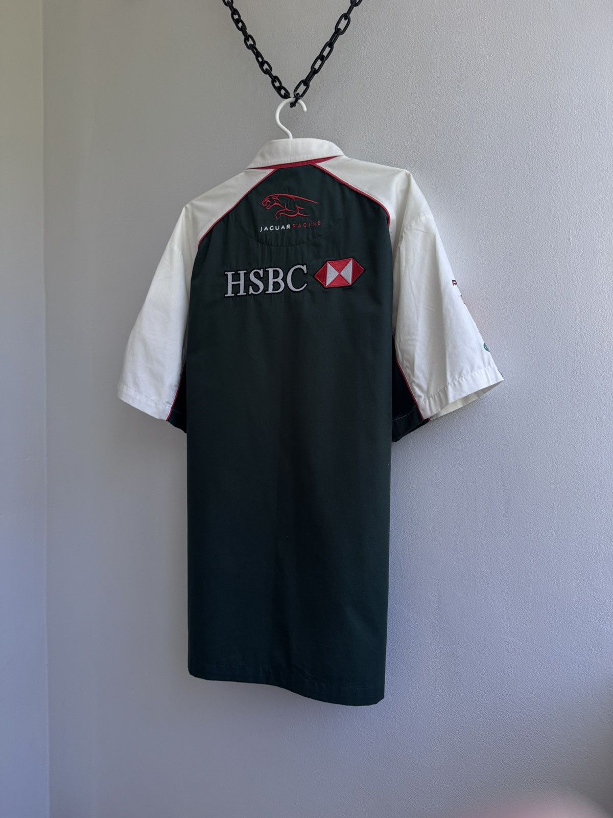 Formula 1 Jaguar Racing 2003 HSBC Formula 1 F1 Racing Button Up Shirt Size US XXL / EU 58 / 5 - 16 Thumbnail