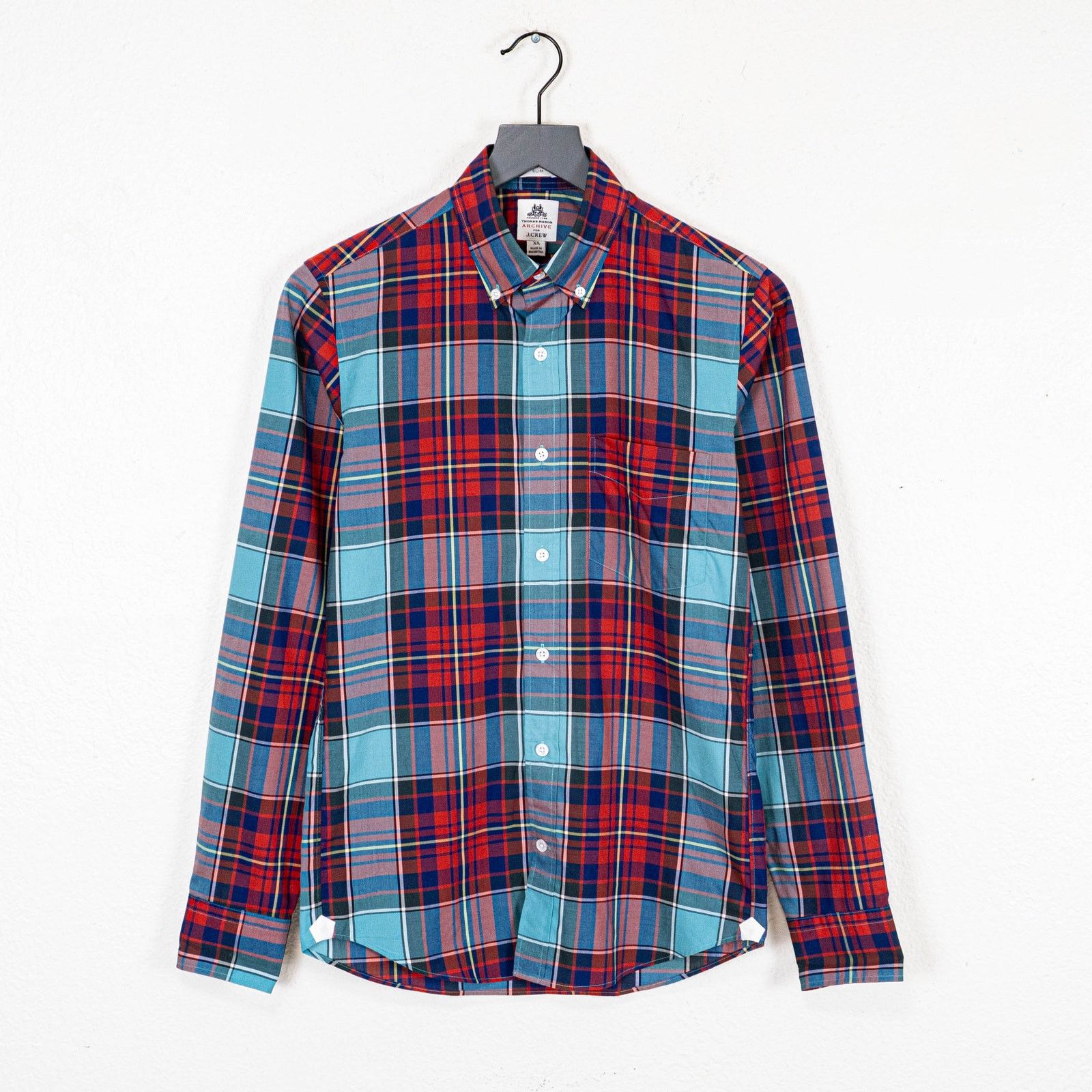 J.Crew Thomas Mason ARCHIVE for J.Crew Slim Button Down shirt Plaid Size US XS / EU 42 / 0 - 1 Thumbnail