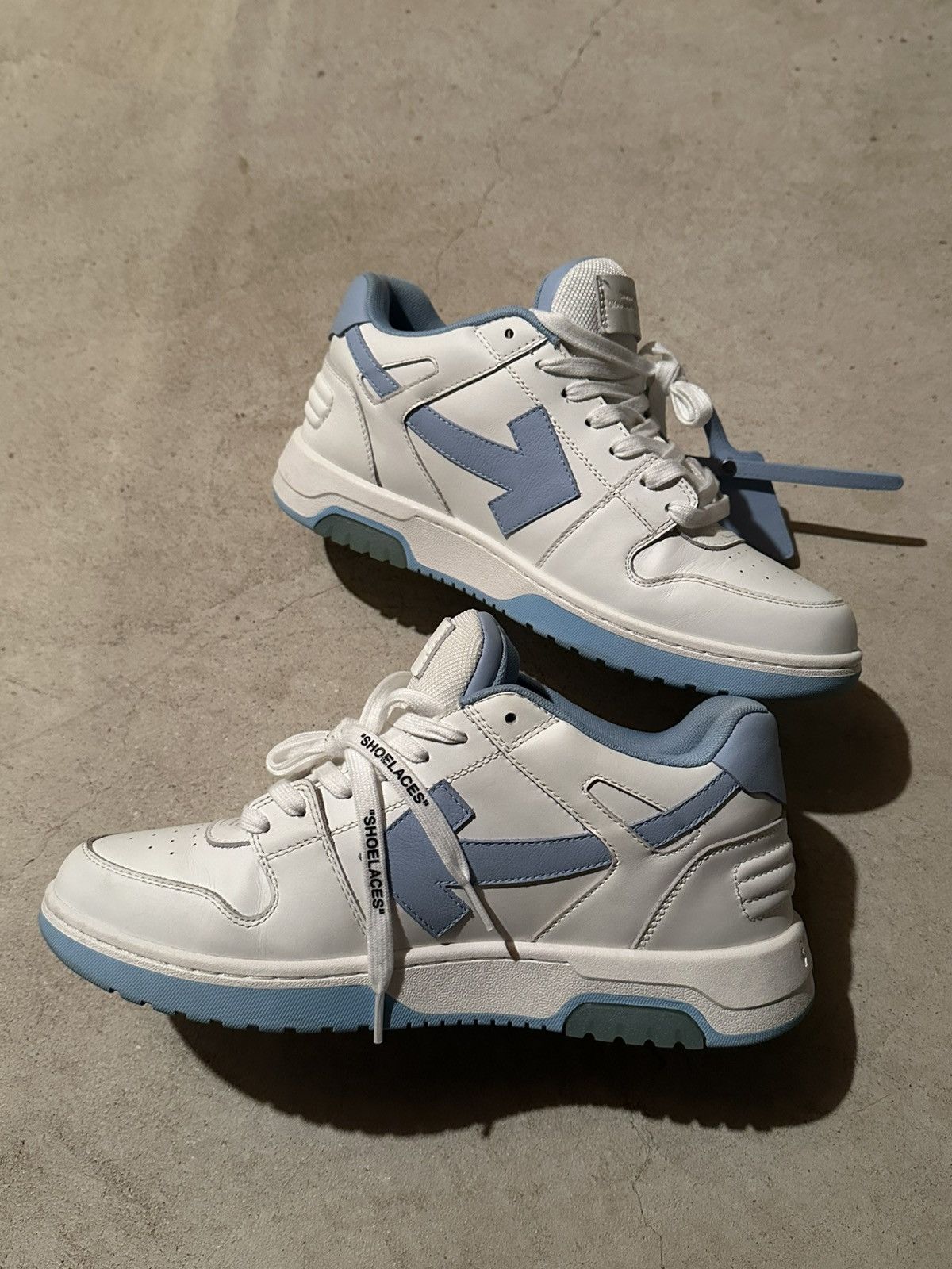 Off-White Off White, Out Of Office, White Light Blue Size US 10 / EU 43 - 2 Thumbnail