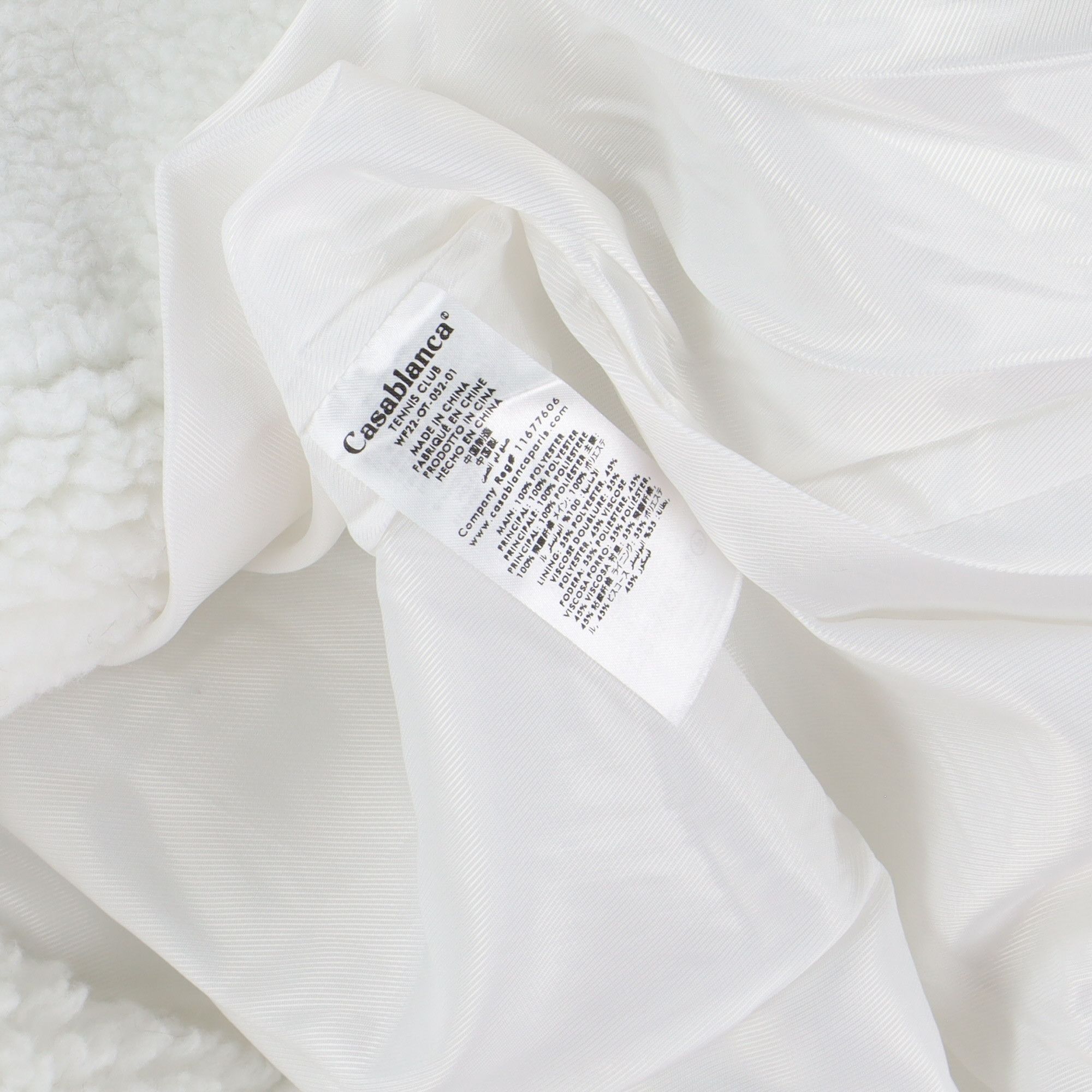 Casablanca White Faux Shearling Teddy Robe Coat Size US XS / EU 42 / 0 - 8 Thumbnail