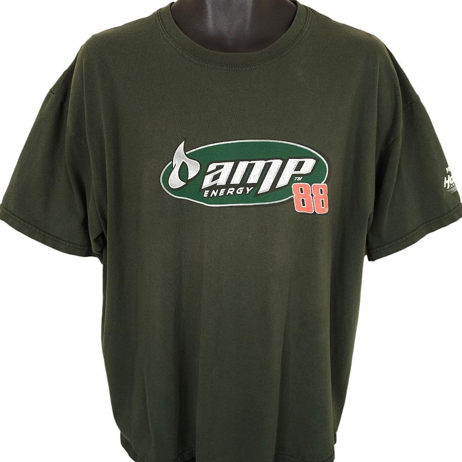 Gildan Dale Earnhardt Jr T Shirt Mens Size XL Green NASCAR Racing Size US XL / EU 56 / 4 - 2 Thumbnail