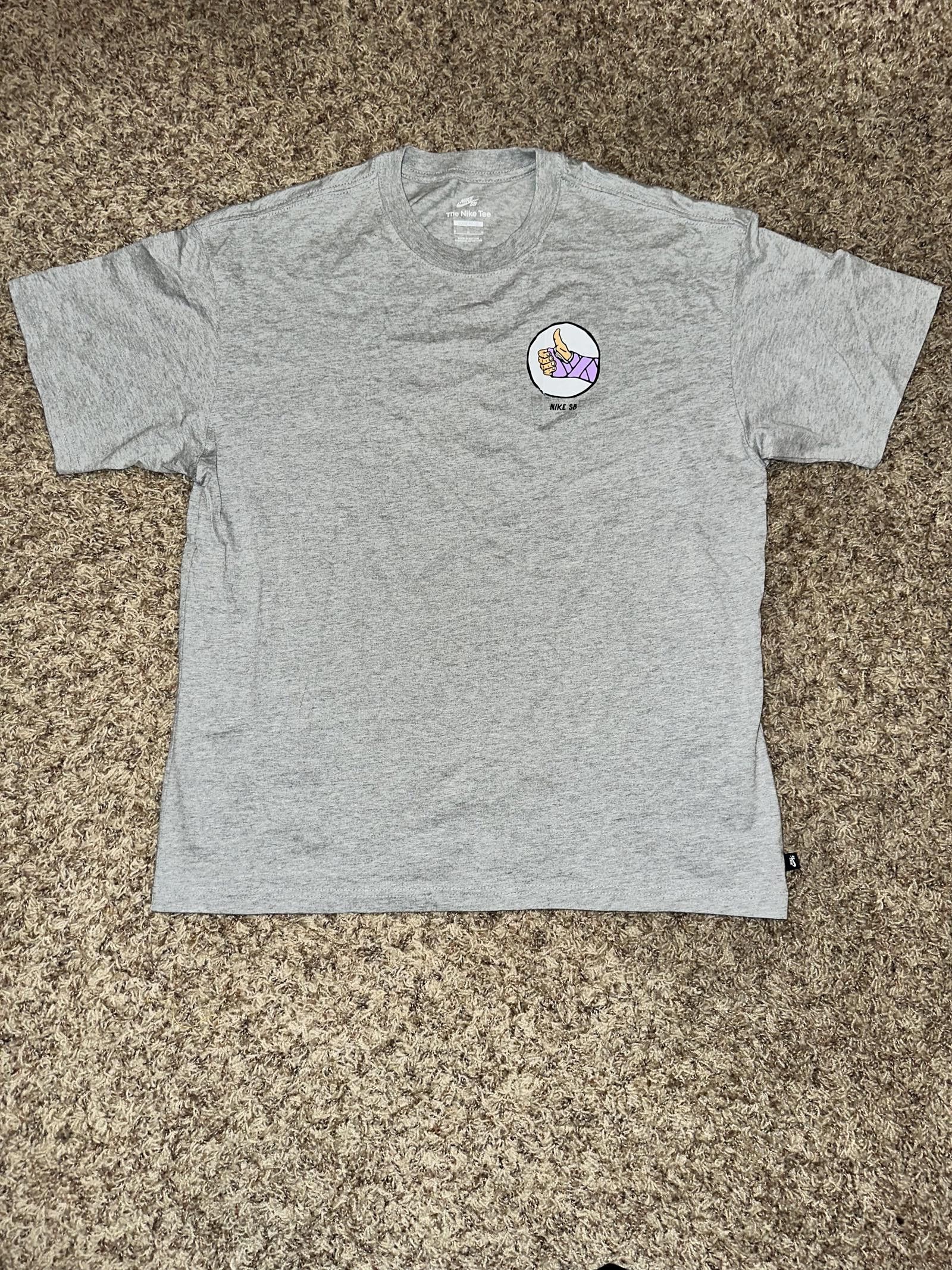 Nike SB Shirt Broken Arm Cast Hitch Hiker Gray Sample