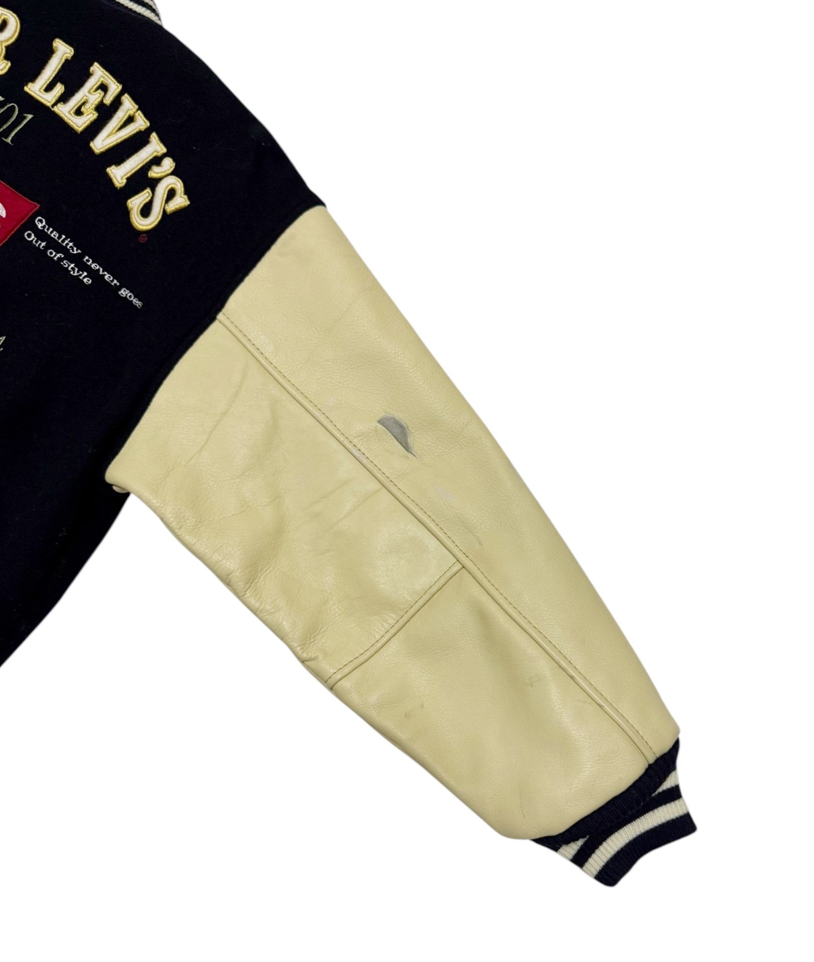 Levi's Levis Leather Wool Varsity Jacket Size US S / EU 44-46 / 1 - 11 Thumbnail