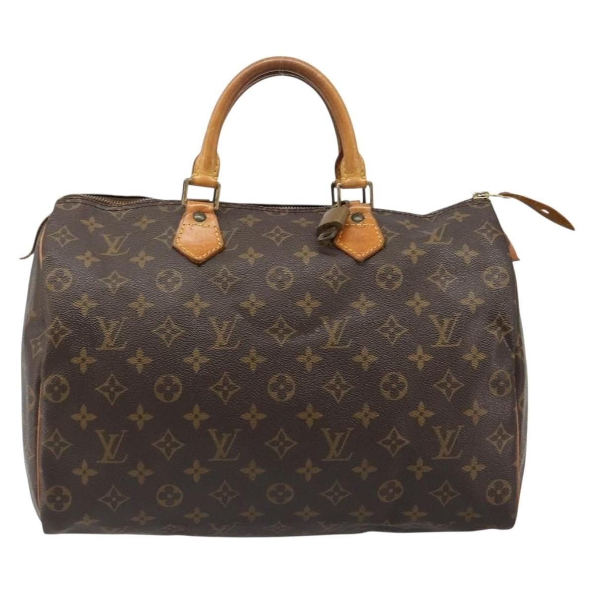 Louis Vuitton Louis Vuitton Monogram Speedy 35 Handbag Brown Size ONE SIZE - 1 Thumbnail