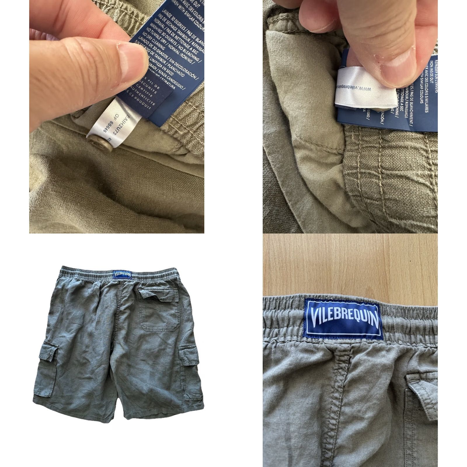 Vilebrequin Vilebrequin Mens Cargo Baggy Shorts Olive Linen 3XL EUC Rare Pockets Cargo Beach City Mens Size US 39 - 8 Thumbnail