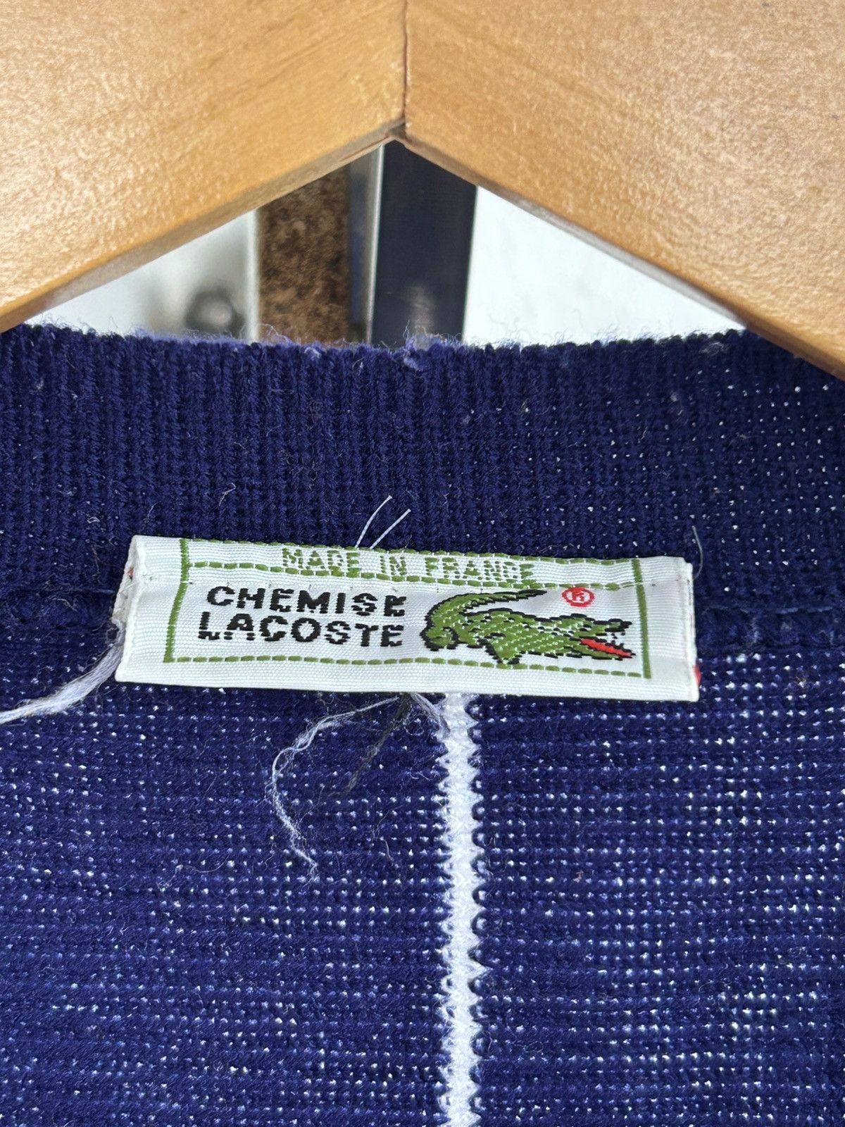 Lacoste Lacoste Vintage Blue Stripe Cardigan Size US L / EU 52-54 / 3 - 4 Thumbnail