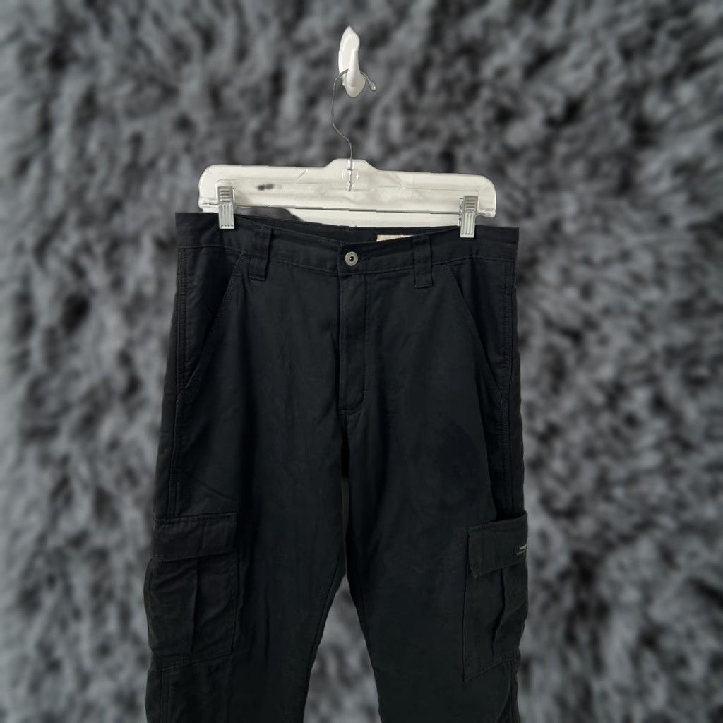 Wrangler Wrangler Cargo Pants Mens 30x30 Black Fleece Lined Relaxed Fit Trousers Size US 30 / EU 46 - 1 Thumbnail