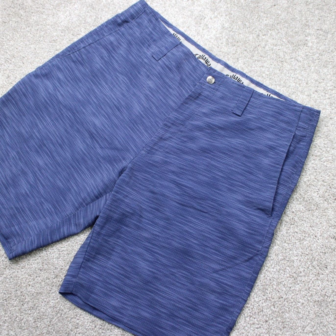 Callaway Callaway Golf Shorts Mens 34 Blue 9" Performance Stretch Polyester Chino Size US 34 / EU 50 - 2 Thumbnail