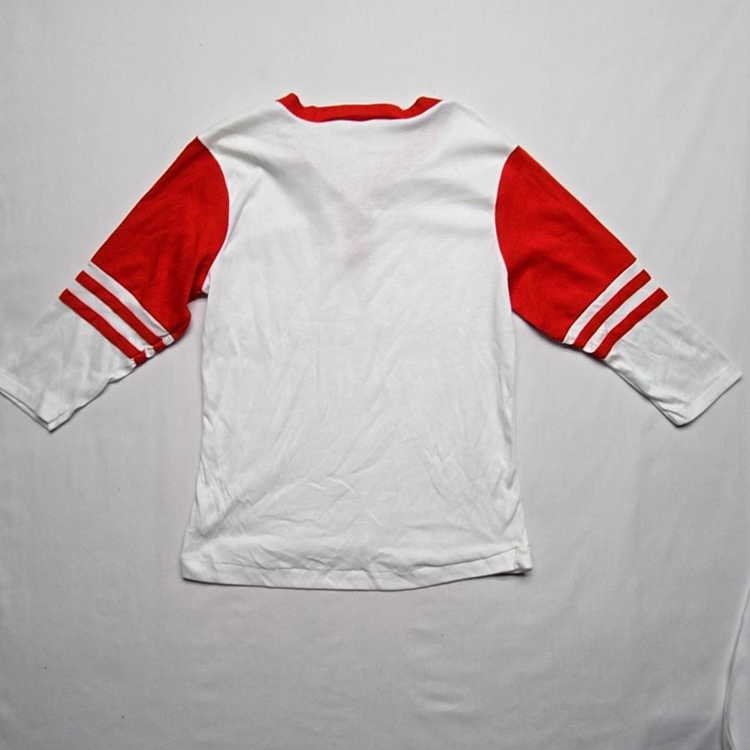 Vintage Vintage Le Riche Blank Henley Shirt Red White Striped L Tee Size L / US 10 / IT 46 - 5 Thumbnail