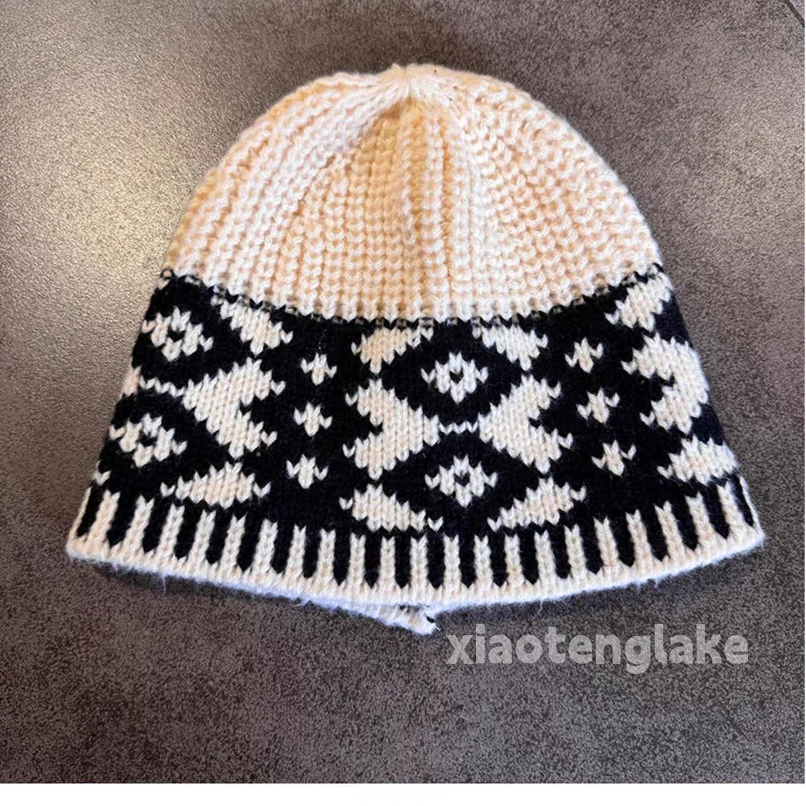 Vintage Unisex outdoor utility festival party beanie knitted cap Size ONE SIZE - 1 Preview